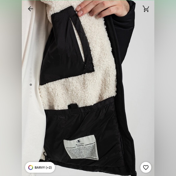 NWT Champion Heavy Puffer Teddy Lined Padded Coach Jacket high thermal resistant - Picture 8 of 8